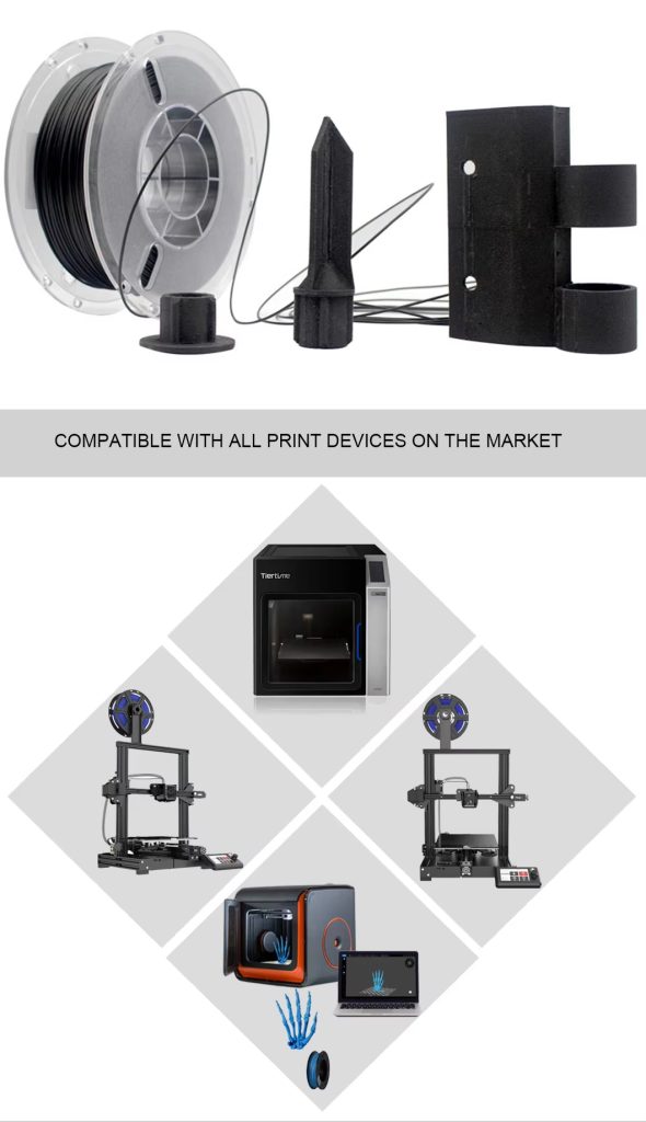pa6 cf filament углеродное волокно армированный нейлон 6 | 1.75mm & 2.85mm | инженерный класс 3d принтер filament