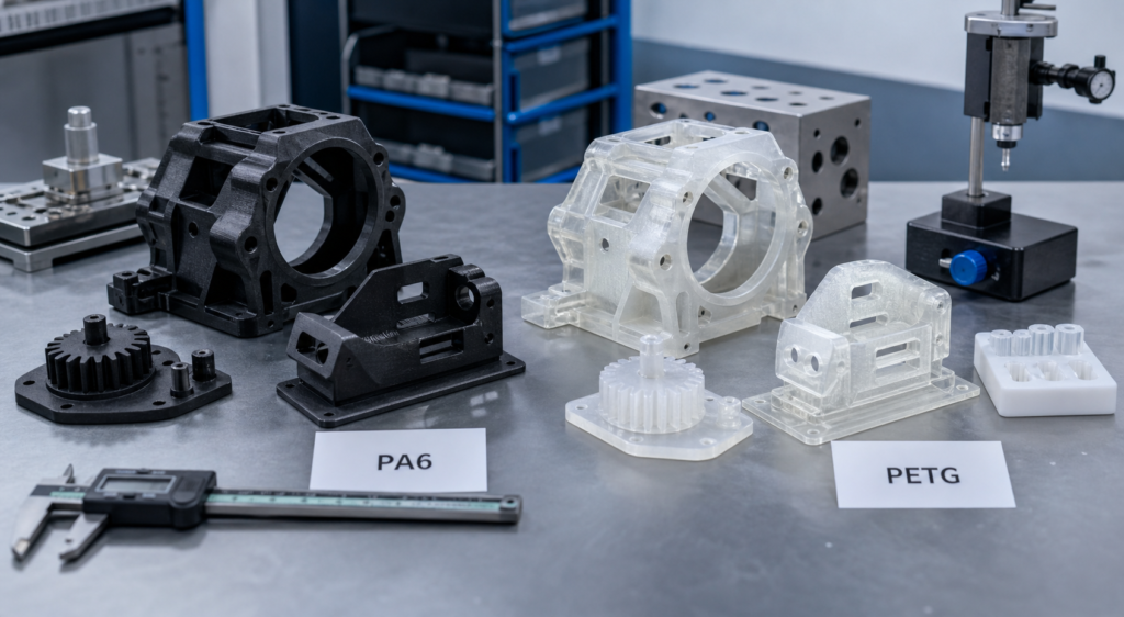 Сравнение PA6 и PETG для изготовления функциональных печатных деталей на инженерной рабочей станции